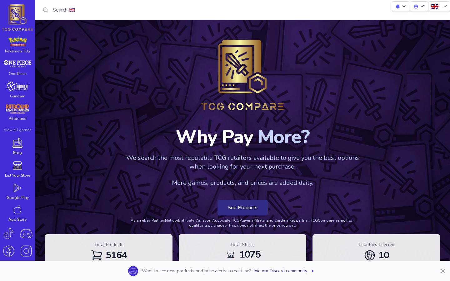 TCGCompare